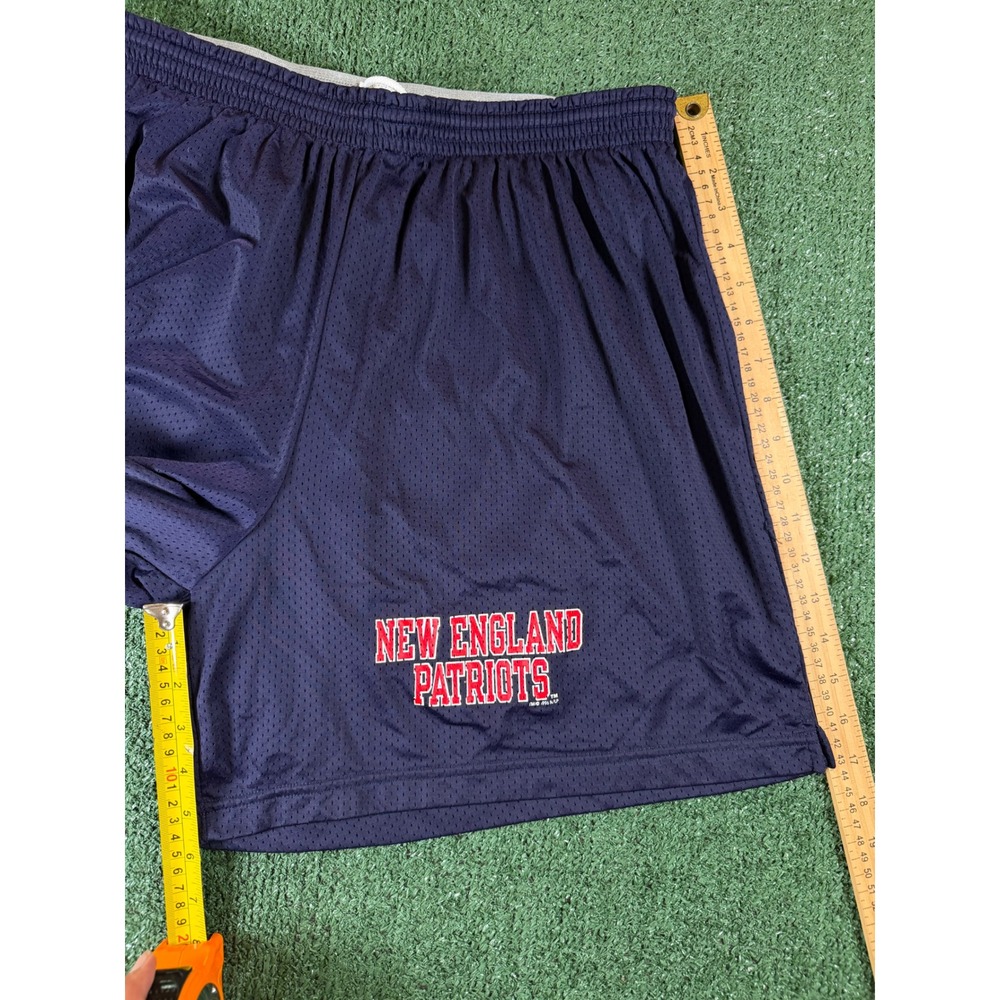 Y2K Champion Mesh Shorts Men XXL Blue Good New England Patriots NFL Athletic Gym - Picture 4 of 6